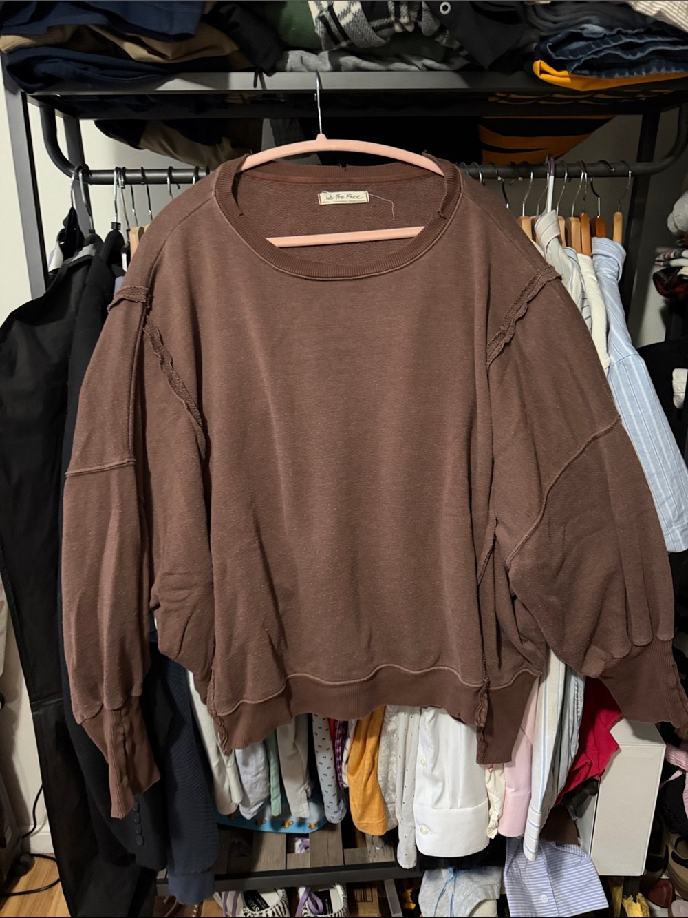 Free people Camden Brown Women’s Relaxed Pullover Sweater